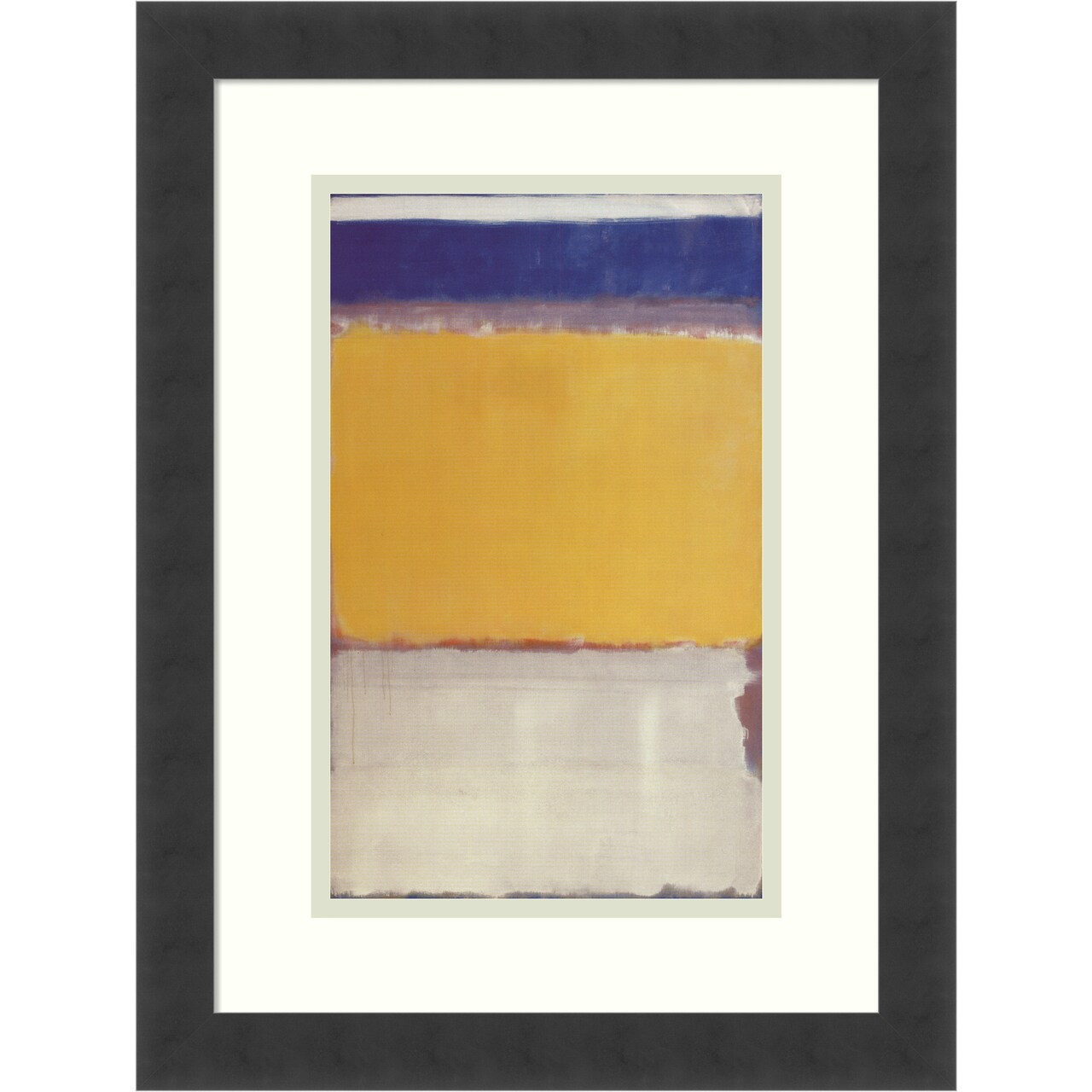 Number 10 1950 by Mark Rothko Wood Framed Wall Art Print 14 in. W x 18 in. H